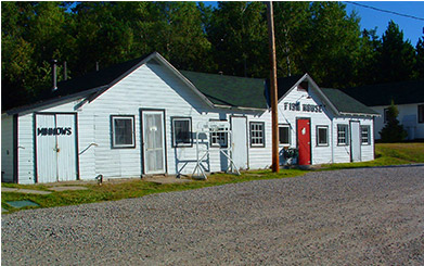 Fish house and minnows