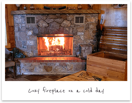 Frog Rapids Camp Front Desk and tackle